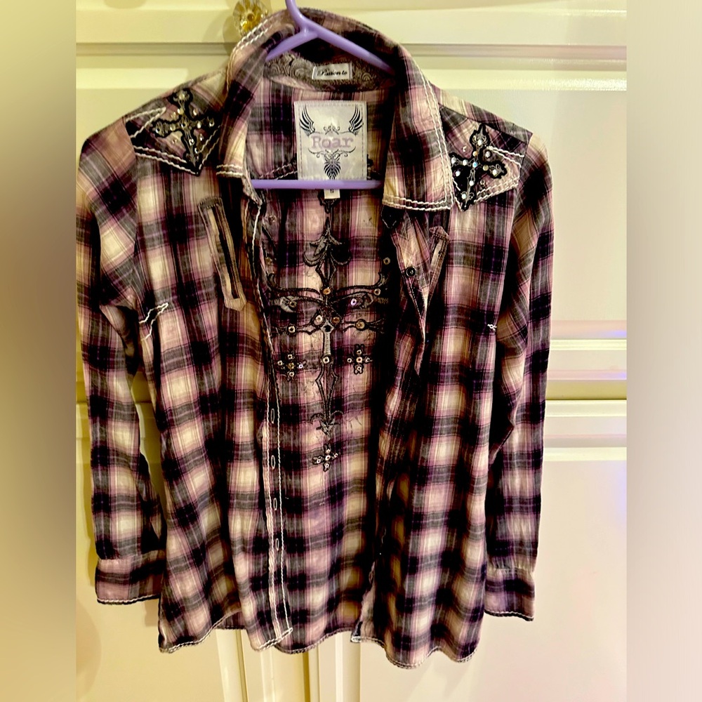 Roar Western Button Down